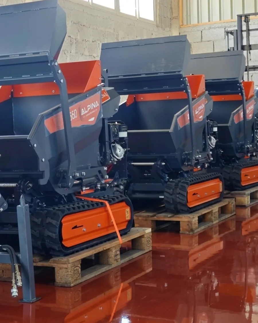 Macchine Alpina DUE collaudate, allineate in officina in partenza per la consegna